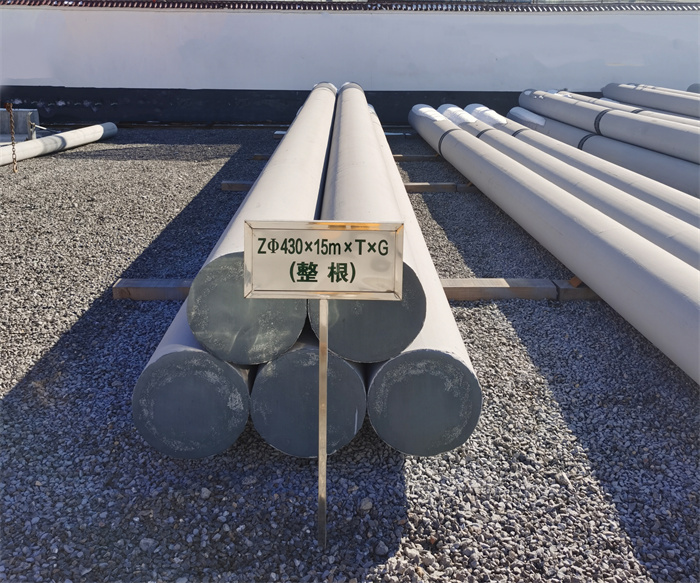 湘潭430×15米×T×G终端电线杆